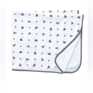 Ralph Lauren Childrenswear
Reversible Bear/Monogram Cotton Receiving blanket EUC